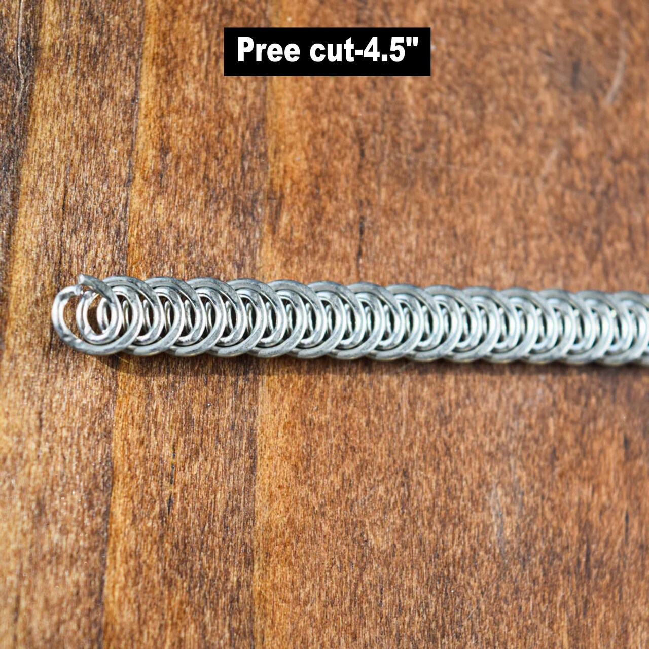 4.5 Inch Pre Cut Silver Spiral Metal Boning Pieces for Corsetry and Crafts